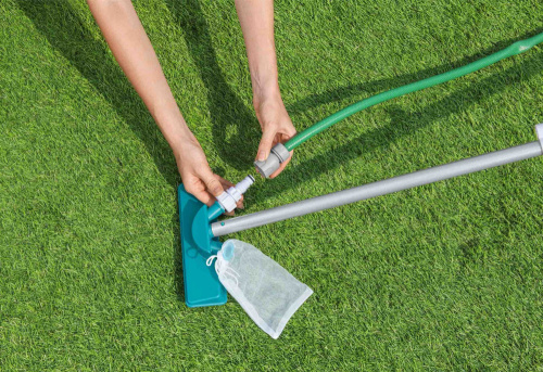 Набор для чистки бассейна (сачок, вакуумная насадка с мешком, ручка 167 см) (Bestway 58013 BW)