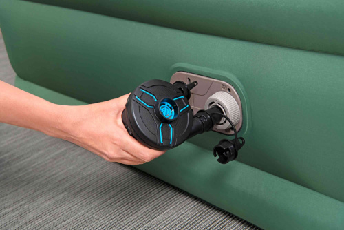 Надувная кровать ToughLite TPU 152х203х46 см, встроенный насос 220V (Bestway 69646 BW)