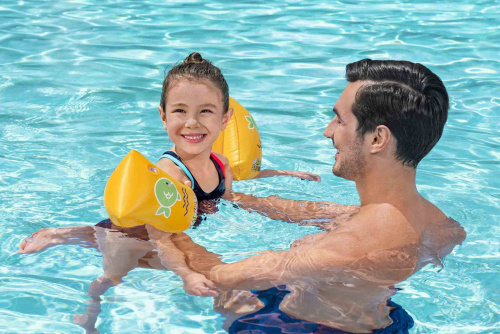 Нарукавники для плавания 30х15 см "Swim Safe" ступень С, от 5 до 12 лет (Bestway 32110 BW) Нарукавники для плавания 30х15 см "Swim Safe" ступень С, от 5 до 12 лет (Bestway 32110 BW)