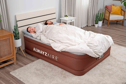 Надувная кровать AlwayzAire 152x203x51 см, встроенный насос 220V с автоподкачкой (Bestway 69160 BW) Надувная кровать AlwayzAire 152x203x51 см, встроенный насос 220V с автоподкачкой (Bestway 69160 BW)
