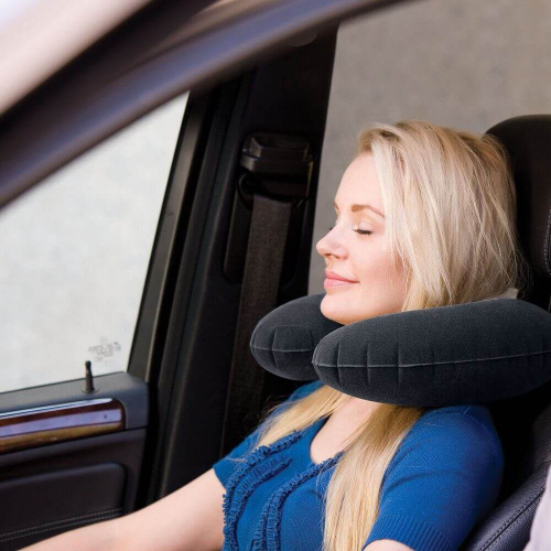 Надувная подушка под шею, 36х30х10 см (Intex 68675)