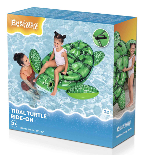 Надувная игрушка-наездник 150х145 см "Черепаха", от 3 лет (Bestway 41524 BW)