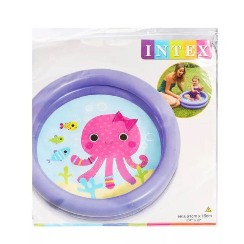 Детский надувной бассейн 61х15 см 17 л, от 1 до 3 лет (Intex 59409)
