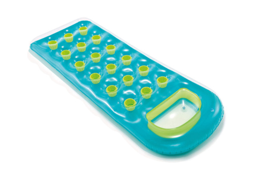 Надувной матрас для плавания 188х71 см, с окном, 2 цвета (Intex 59895)