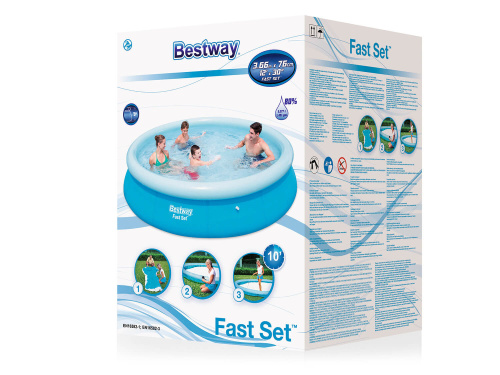 Бассейн надувной Bestway Fast Set Pools 366х76 см (57273/57032 BW) Бассейн надувной Bestway Fast Set Pools 366х76 см (57273/57032 BW)
