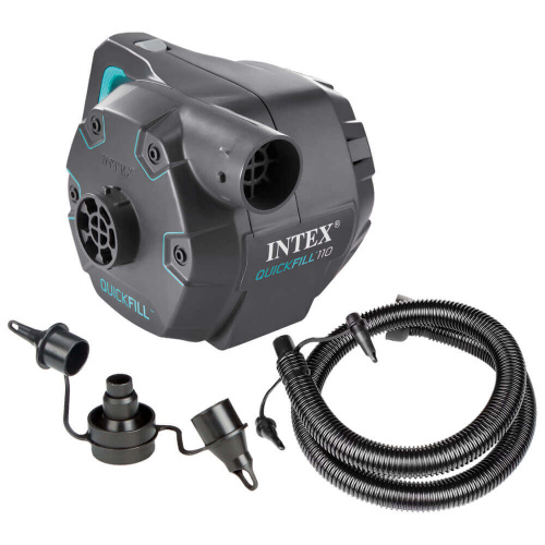 Насос электрический Quick-Fill 220В от бытовой сети, 3 насадки в комплекте (Intex 66644)