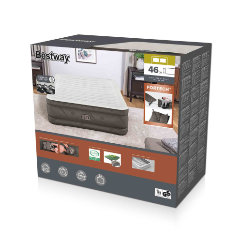Надувная кровать Fortech 152х203х46 см, встроенный насос 220V (Bestway 69050 BW) Надувная кровать Fortech 152х203х46 см, встроенный насос 220V (Bestway 69050 BW)