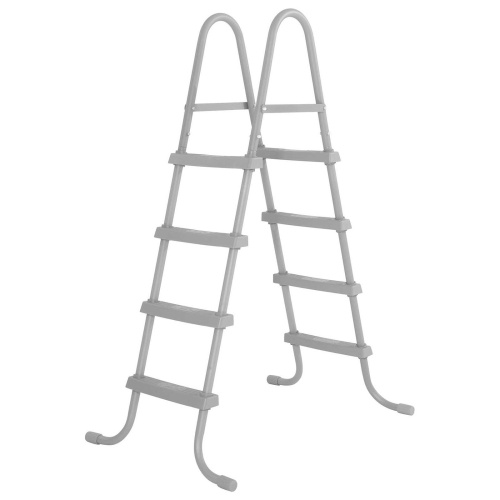 Каркасный прямоугольный бассейн Bestway 488х244х122 см + фильтр-насос 3028 л/ч, тент, лестница (561MB BW)