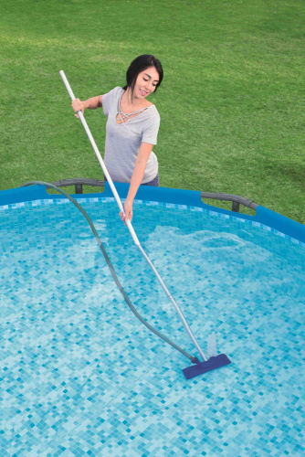 Набор для чистки бассейна (ручка 161 см, сачок, щетка, дозатор, термометр, тест-полоски, рем. набор) (Bestway 58195 BW) Набор для чистки бассейна (ручка 161 см, сачок, щетка, дозатор, термометр, тест-полоски, рем. набор) (Bestway 58195 BW)