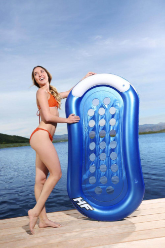 Надувной шезлонг для отдыха на воде, 160х86 см (Bestway 43156)