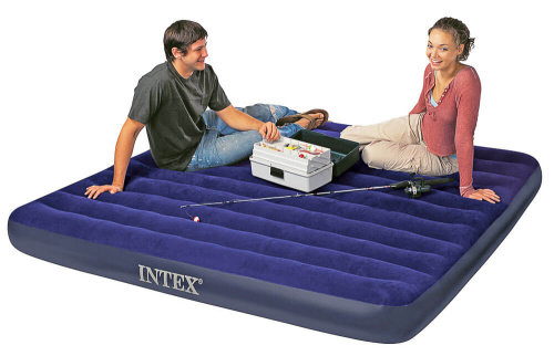Надувной матрас Classic Downy Bed 183х203х22 см (Intex 68755)