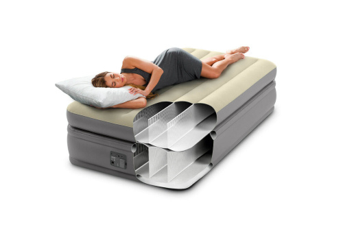 Надувная кровать Dura-Beam Plus Series 99х191х51 см, встроенный насос 220V (Intex 64162)