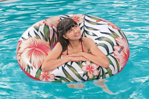 Надувной круг 119 см "Тропические пальмы" (Bestway 36237 BW)