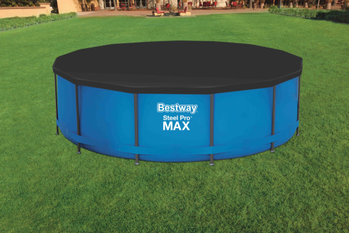 Тент для каркасного бассейна Steel Pro Pools, Steel Pro MAX Pools, Hydrium Splasher Pools 366 см (d 366см) (Bestway 58037 BW)