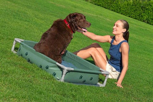 Каркасный бассейн для домашних животных 102х74х20 см Bestway Fetchin' Fun с лежанкой (561RG BW)