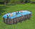 Каркасный овальный бассейн Bestway Power Steel 732х366х132 см + фильтр-насос 9463 л/ч, лестница, тент (561ES BW)