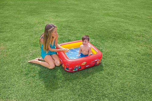 Детский бассейн 86х86х25 см "Тачки" 57 л (Intex 57101)