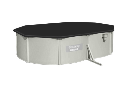 Cтальной бассейн Bestway Hydrium Oval Pool 500х360х120 см + песочный ф/насос 3028 л/ч, лестница, тент, подстилка (56586 BW)