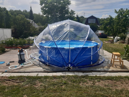 Купол-тент для бассейна, диаметр 4,5 м (Pool tent 4,5)