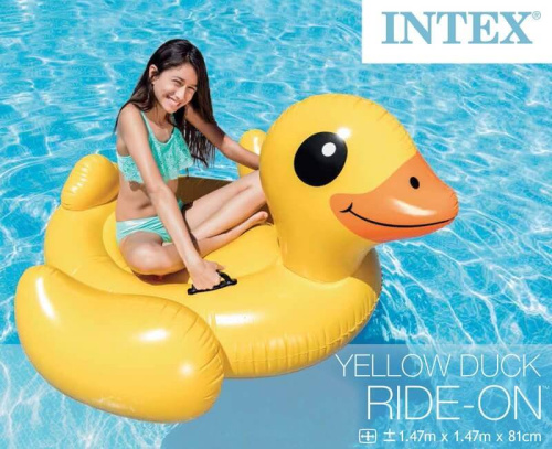 Надувной плотик 147х147x81 см "Желтый утенок" (Intex 57556)