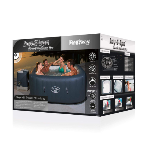 СПА-бассейн Bestway Lay-Z-Spa Hawaii HydroJet Pro 180х180х71 см, на 4-6 человек (54138 BW)