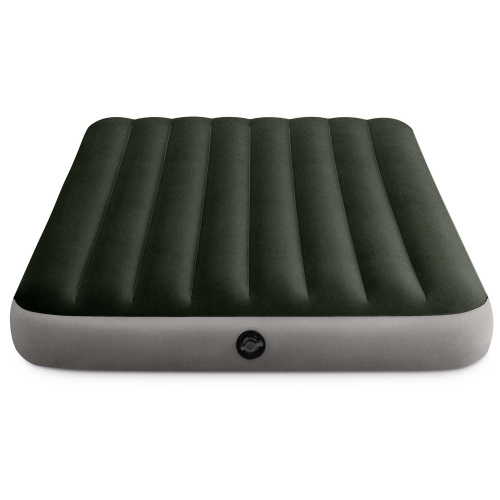 Надувной матрас Prestige Downy Airbed Fiber-Tech 137х191х25 см, с насосом на батарейках (Intex 64778)