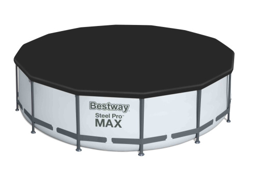 Каркасный бассейн Bestway 396х122 см + фильтр-насос 3028 л/ч, тент, лестница (5618W BW)