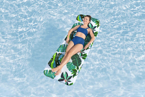 Надувной матрас для плавания 183x73 см, с тканевым чехлом (Bestway 43731 BW)