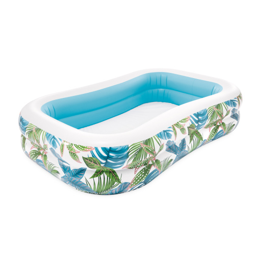 Детский надувной бассейн "Тропики", 229x152x48 см, 600 л, от 3 лет (Intex 57177)