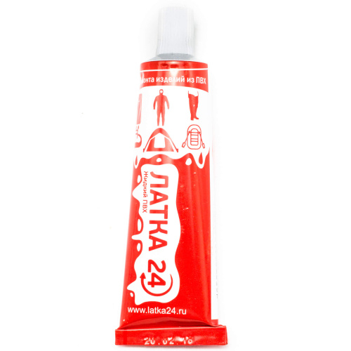 Жидкая латка, жидкий ПВХ для ремонта лодок, тентов и бассейнов, 20гр, прозрачная (Ж020гр_пр)