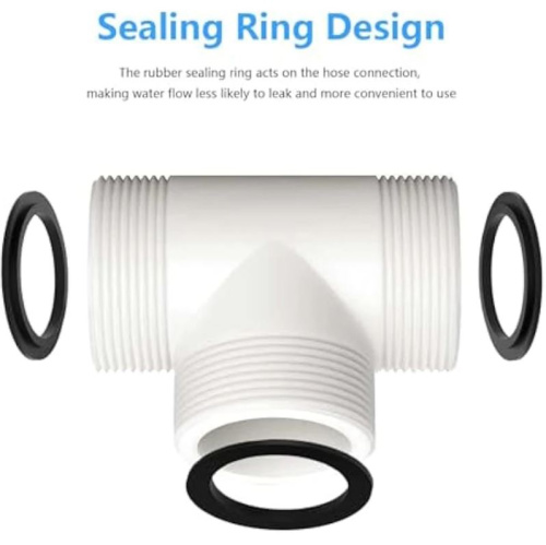 Т-образный тройник-соединитель для подключения шлангов 38 мм, 1 1/2" (10356)