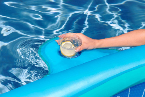 Надувной матрас-шезлонг для плавания с сеткой "Flex'n Fold" 188x98x38 см, до 140 кг (43733 BW)