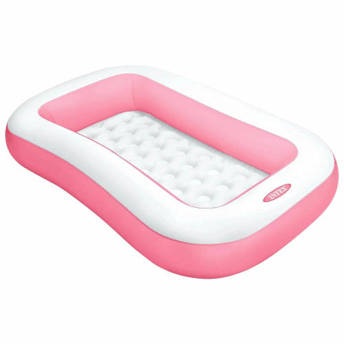 Детский надувной бассейн 166х100х25 см 90 л, от 2 лет, надувное дно (Intex 58423)