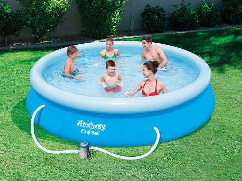 Бассейн надувной Bestway Fast Set Pools 366х76 см + фильтр-насос 1249 л/ч (57274/57112 BW)