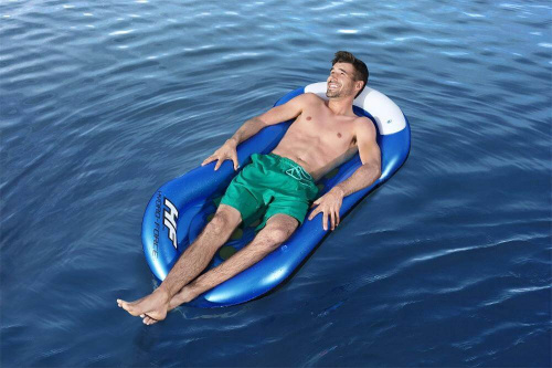 Надувной шезлонг для отдыха на воде, 160х86 см (Bestway 43156)