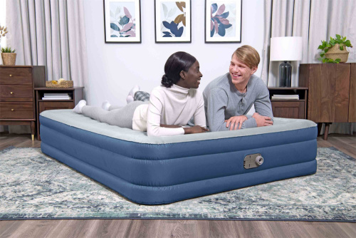 Надувная кровать Fortech 203х152х36 см, встроенный насос 220V (Bestway 69135 BW)