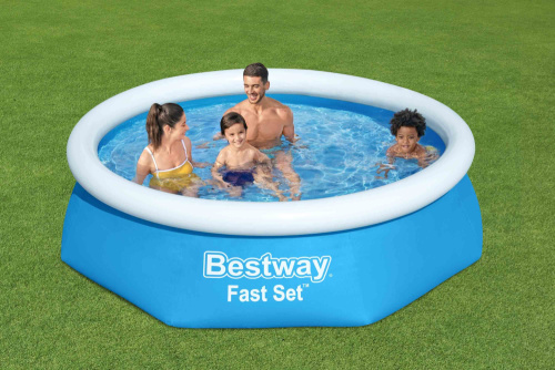Бассейн надувной Bestway Fast Set Pools 244х61 см + фильтр-насос 1249 л/ч (57450 BW) Бассейн надувной Bestway Fast Set Pools 244х61 см + фильтр-насос 1249 л/ч (57450 BW)