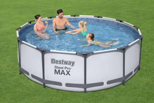 Каркасный бассейн Bestway 366х122 см + фильтр-насос 2006 л/ч, тент, лестница (56420 BW) Каркасный бассейн Bestway 366х122 см + фильтр-насос 2006 л/ч, тент, лестница (56420 BW)