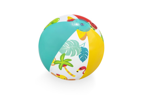 Детский надувной бассейн 122х20 см с мячом и кругом, 137 л, от 2 лет (Bestway 51124 BW)