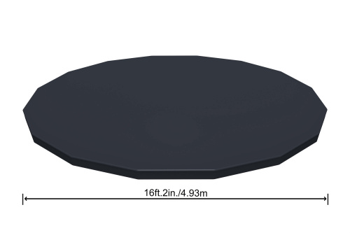 Каркасный бассейн Bestway 488х122 см + фильтр-насос 5678 л/ч, тент, лестница (56966 BW)