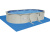 Стальной бассейн Bestway Hydrium Oval Pool 610х360х120 см + песочный ф/насос 5678 л/ч, лестница, тент, подстилка (56369 BW)