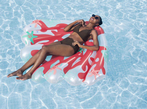 Надувной плотик для плавания 186x153 см "Коралл" (Bestway 43724 BW)