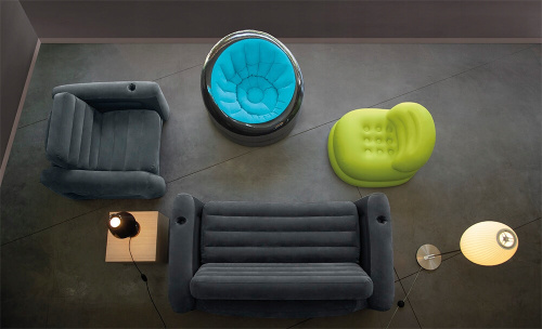 Кресло надувное Empire Chair 112х109х69 см, 3 цвета (Intex 66582) Кресло надувное Empire Chair 112х109х69 см, 3 цвета (Intex 66582)