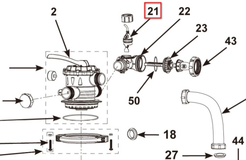 Датчик потока для хлорогенераторов (Intex 11460)