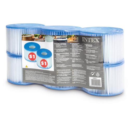 Сменный картридж S1 для аэромассажных бассейнов Intex PureSpa, комплект 6 шт. (Intex 29011)