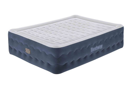 Надувная кровать Tritech 152х203х51 см, встроенный насос 220V (Bestway 6716P BW) Надувная кровать Tritech 152х203х51 см, встроенный насос 220V (Bestway 6716P BW)