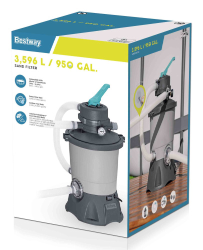 Песочный фильтр-насос Bestway 3596 л/ч (58515 BW) Песочный фильтр-насос Bestway 3596 л/ч (58515 BW)