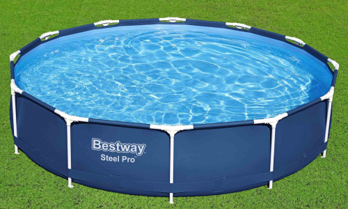 Каркасный бассейн Bestway Steel Pro 366х76 см + фильтр-насос 1249 л/ч (56681 BW)