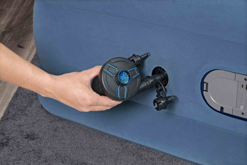 Надувная кровать AlwayzAire 152х203х46 см, встроенный насос 220V с автоподкачкой (Bestway 67624 BW)