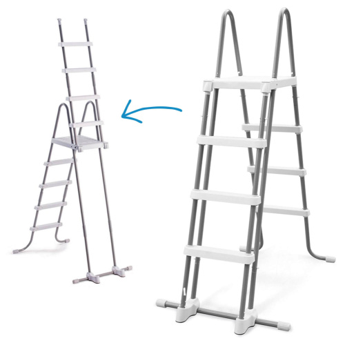 Каркасный бассейн Intex Prism Frame 457x122 см + фильтр-насос 3785 л/ч, лестница, тент, подстилка (26726)